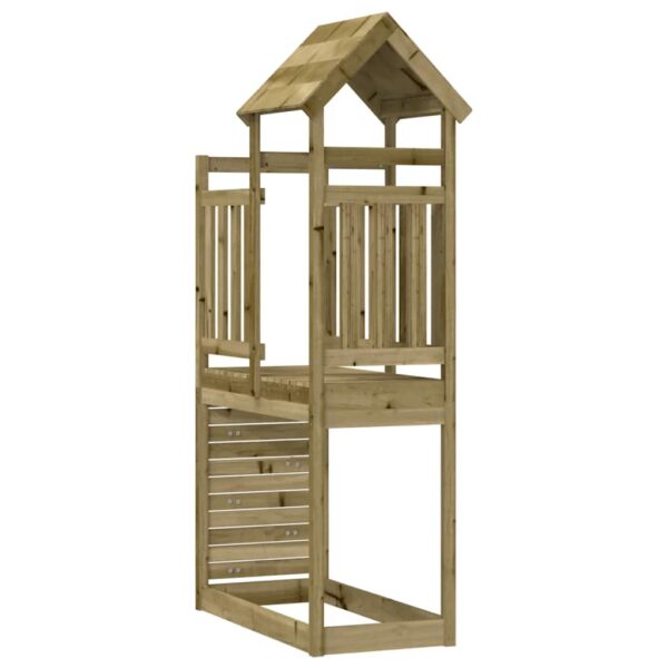 Torre Da Gioco Con Arrampicata 53x110x214 Cm In Pino Impregnato - immagine 5