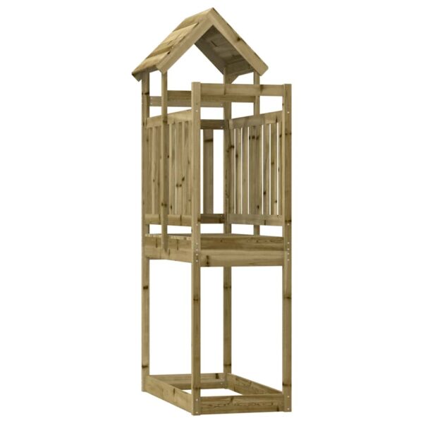 Torre Da Gioco 52,5x110,5x214 Cm In Legno Di Pino Impregnato