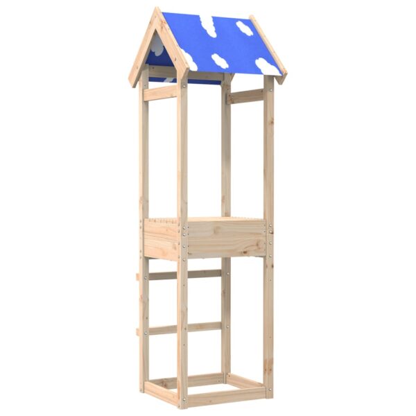 Torre Da Gioco 52,5x46,5x195 Cm In Legno Massello Di Pino - immagine 2