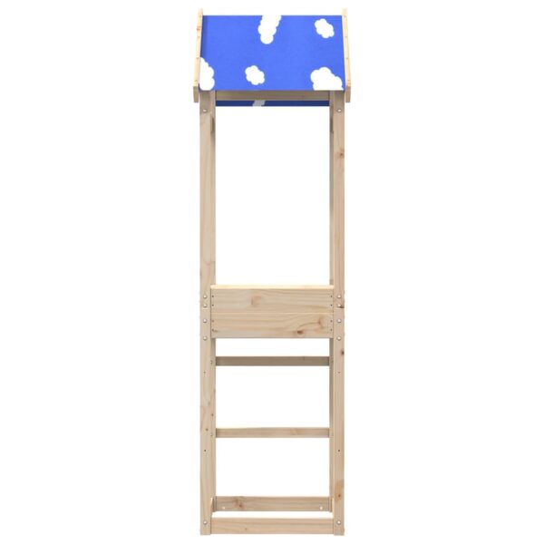 Torre Da Gioco 52,5x46,5x195 Cm In Legno Massello Di Pino - immagine 3