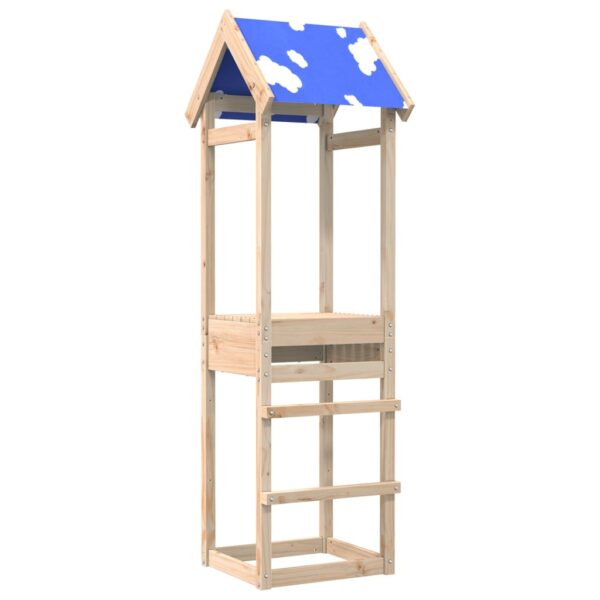 Torre Da Gioco 52,5x46,5x195 Cm In Legno Massello Di Pino - immagine 5