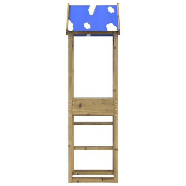 Torre Da Gioco 52,5x46,5x195 Cm In Legno Di Pino Impregnato - immagine 3