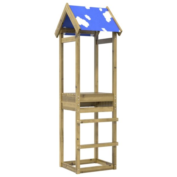 Torre Da Gioco 52,5x46,5x195 Cm In Legno Di Pino Impregnato - immagine 5