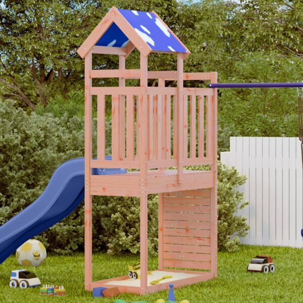 Torre Da Gioco Con Arrampicata 110,5x52,5x215 Cm Abete Douglas