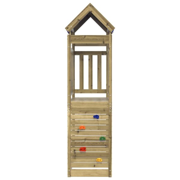 Torre Da Gioco Con Arrampicata 110,5x52,5x215cm Pino Impregnato - immagine 4