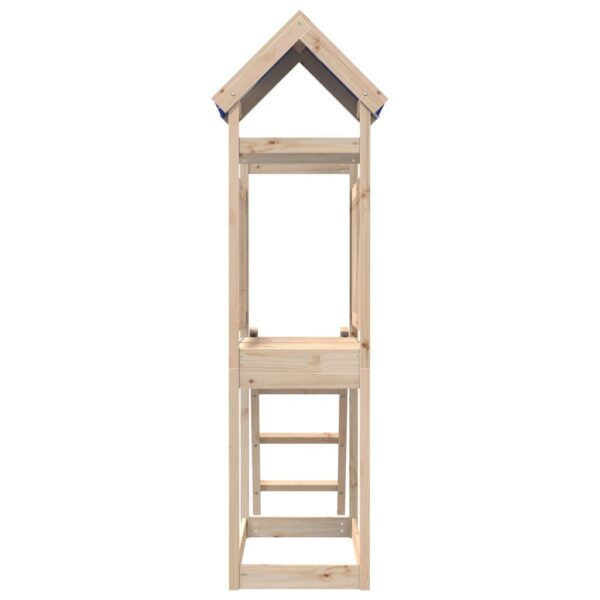 Torre Gioco Con Scaletta 110,5x52,5x215cm Legno Massello Pino - immagine 3