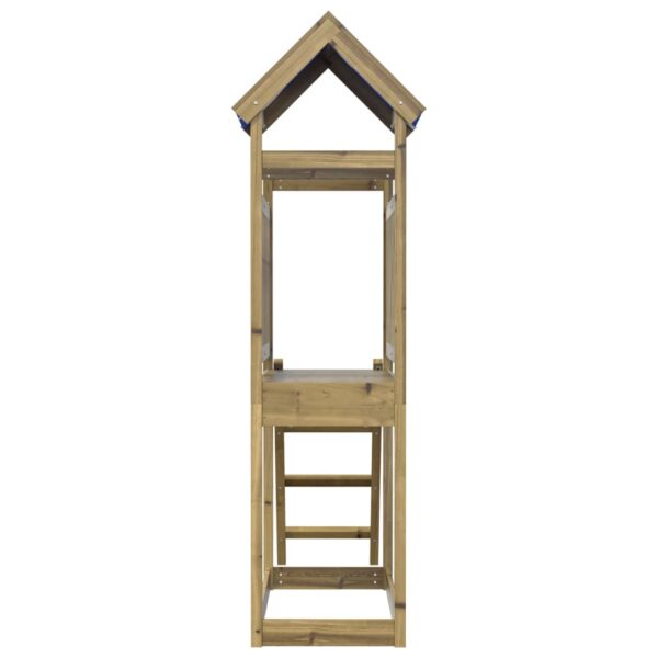 Torre Gioco Con Scaletta 110,5x52,5x215cm Legno Pino Impregnato - immagine 3