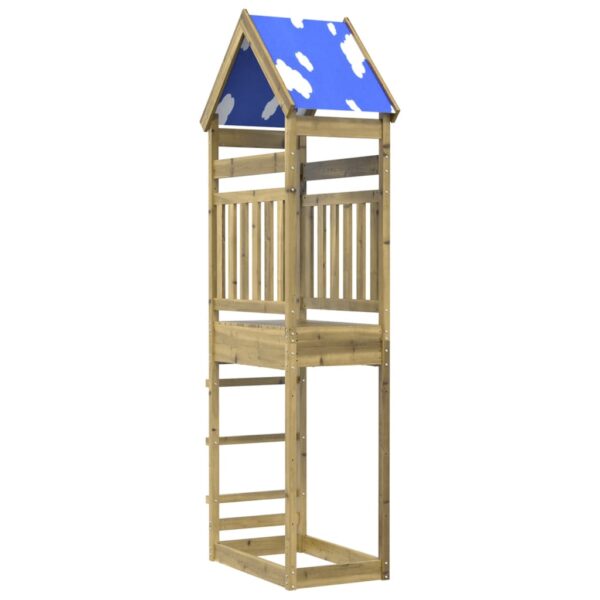 Torre Da Gioco 85x52,5x265 Cm In Legno Di Pino Impregnato - immagine 2