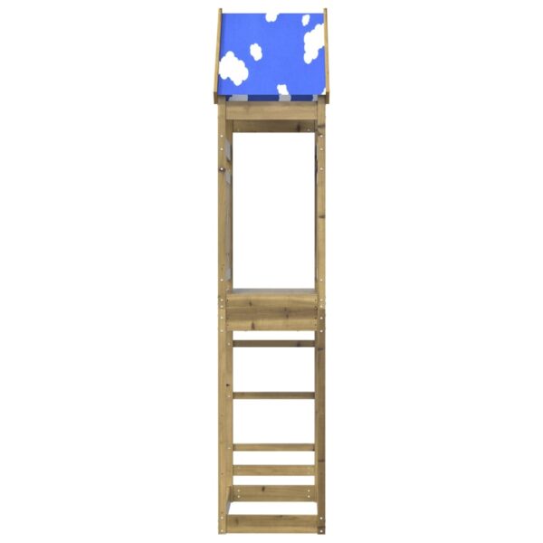 Torre Da Gioco 85x52,5x265 Cm In Legno Di Pino Impregnato - immagine 3