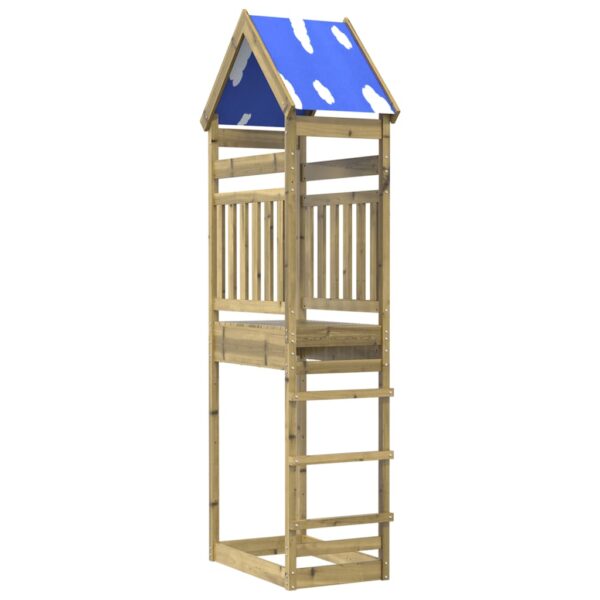 Torre Da Gioco 85x52,5x265 Cm In Legno Di Pino Impregnato - immagine 5