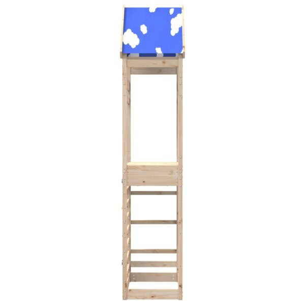 Torre Da Gioco Con Arrampicata 85x52,5x265 Cm Massello Pino - immagine 3