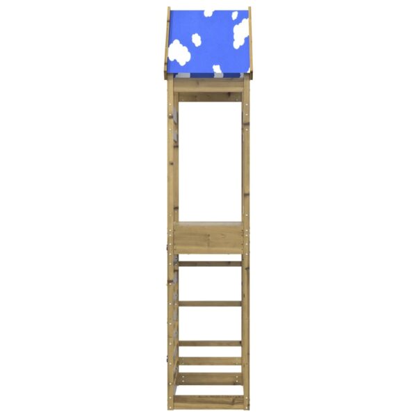 Torre Da Gioco Con Arrampicata 85x52,5x265 Cm Pino Impregnato - immagine 3