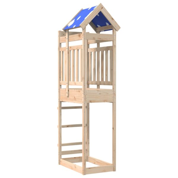 Torre Da Gioco 85x52,5x239 Cm In Legno Massello Di Pino - immagine 2