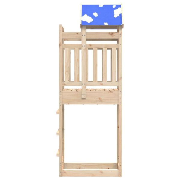 Torre Da Gioco 85x52,5x239 Cm In Legno Massello Di Pino - immagine 4