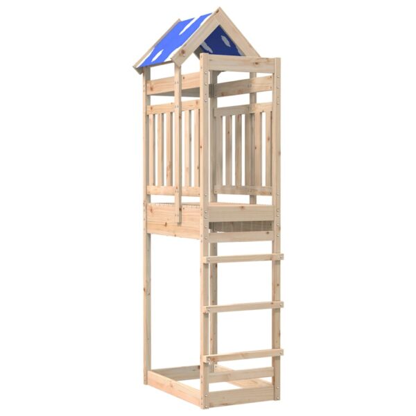 Torre Da Gioco 85x52,5x239 Cm In Legno Massello Di Pino - immagine 5