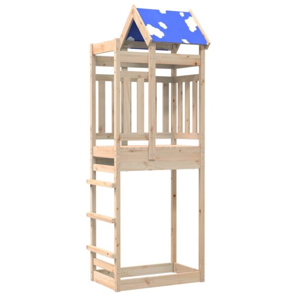 Torre Da Gioco 85x52,5x239 Cm In Legno Massello Di Pino - immagine 2