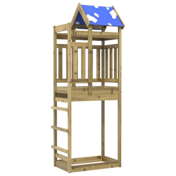 Torre Da Gioco 85x52,5x239 Cm In Legno Di Pino Impregnato - immagine 2