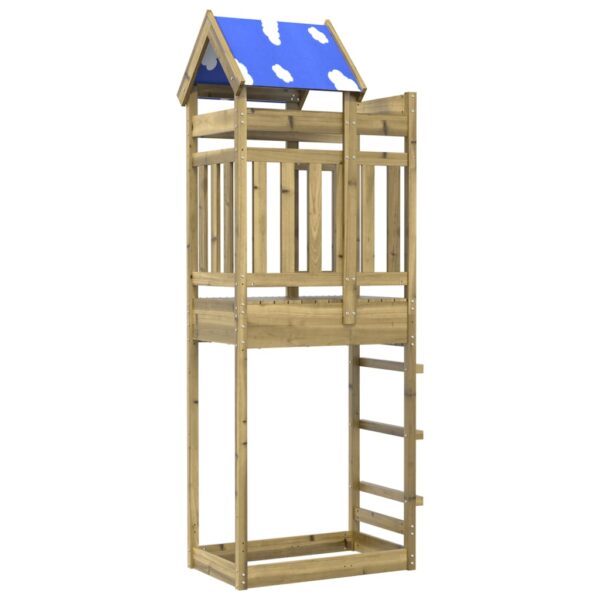 Torre Da Gioco 85x52,5x239 Cm In Legno Di Pino Impregnato - immagine 5