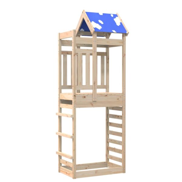 Torre Da Gioco Con Arrampicata 85x52,5x239 Cm Massello Pino - immagine 2