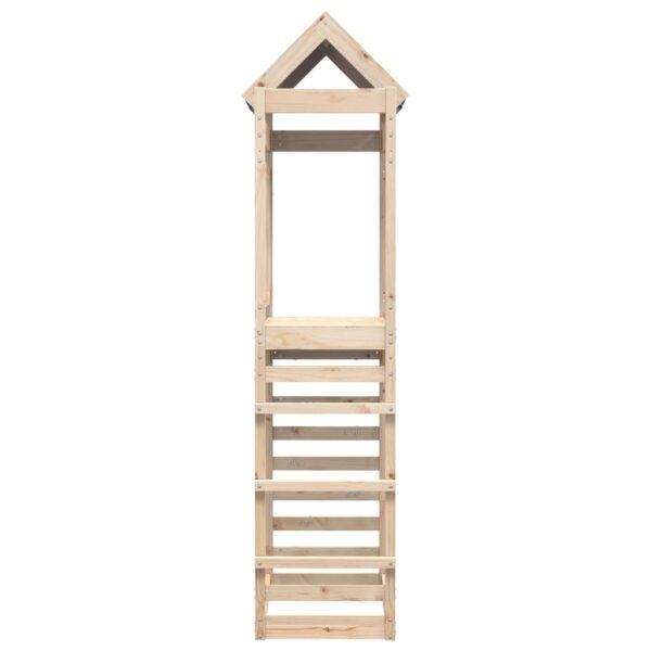 Torre Da Gioco Con Arrampicata 85x52,5x239 Cm Massello Pino - immagine 4