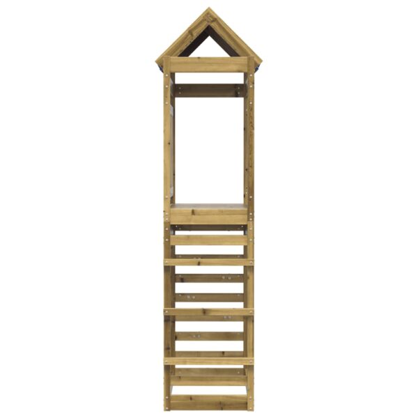 Torre Da Gioco Con Arrampicata 85x52,5x239 Cm Pino Impregnato - immagine 4