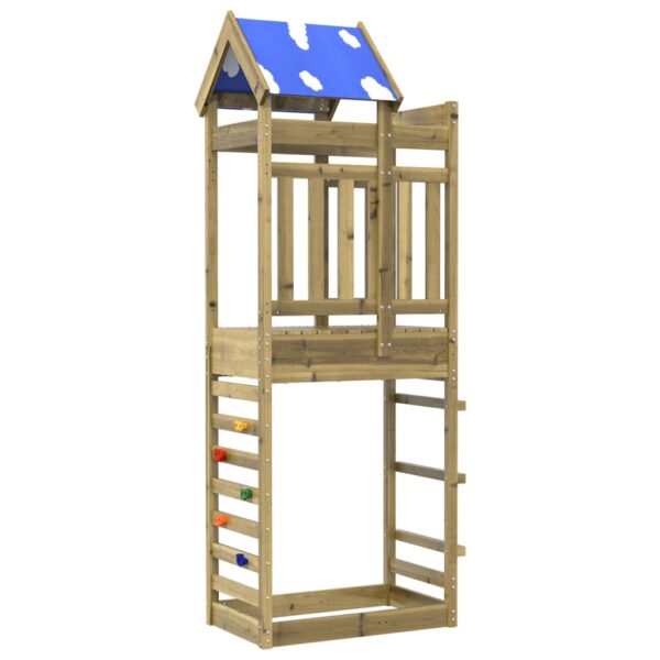 Torre Da Gioco Con Arrampicata 85x52,5x239 Cm Pino Impregnato - immagine 5