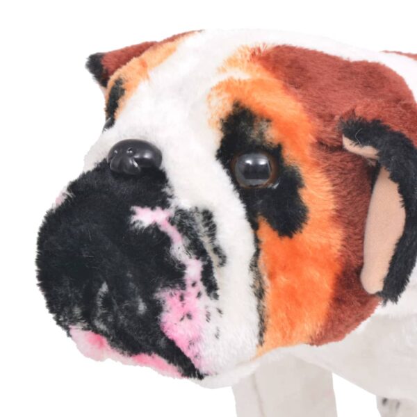 Bulldog Di Peluche Giocattolo Bianco E Marrone Xxl - immagine 3