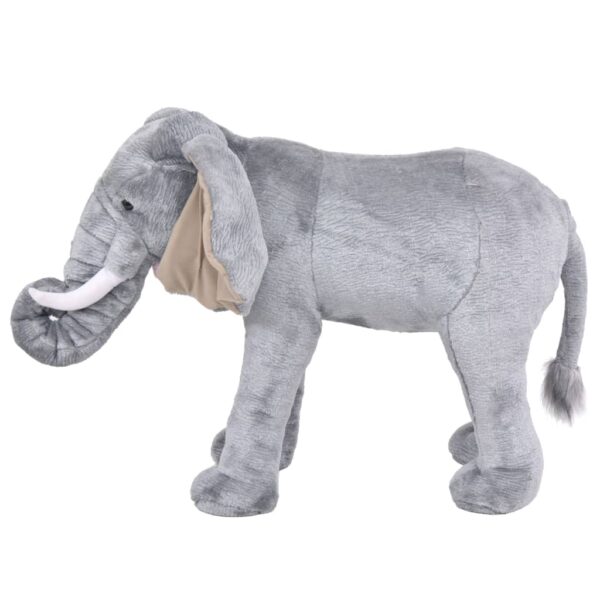 Elefante In Peluche In Piedi Grigio Xxl - immagine 2