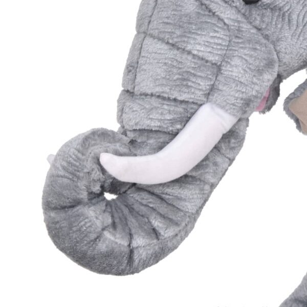 Elefante In Peluche In Piedi Grigio Xxl - immagine 3