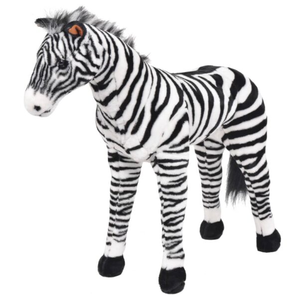 Zebra In Peluche In Piedi Nera E Bianca Xxl