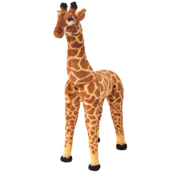 Giraffa In Peluche In Piedi Marrone E Gialla Xxl