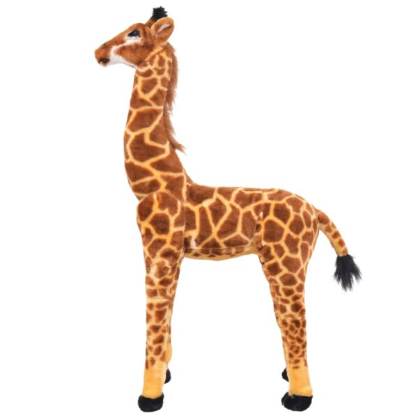 Giraffa In Peluche In Piedi Marrone E Gialla Xxl - immagine 2