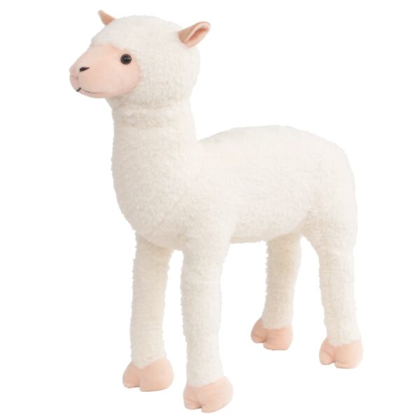 Alpaca In Peluche In Piedi Bianco Xxl