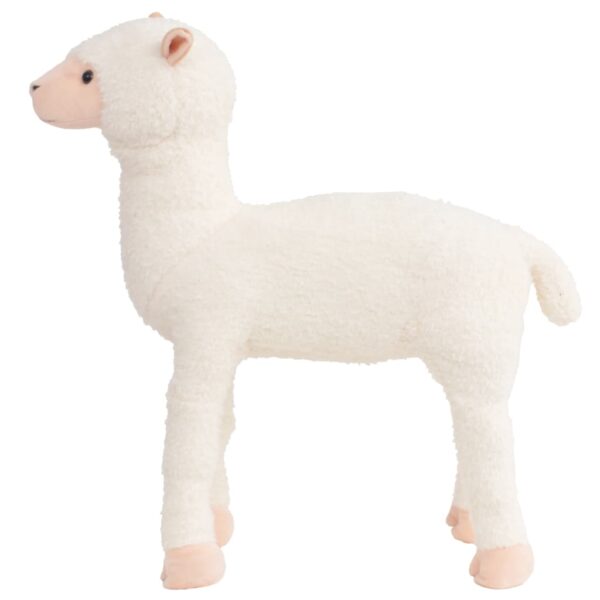 Alpaca In Peluche In Piedi Bianco Xxl - immagine 2