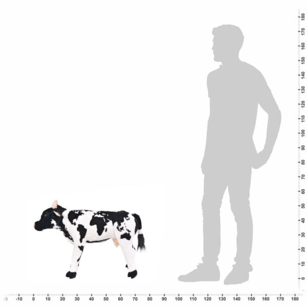 Mucca In Peluche In Piedi Nera E Bianca Xxl - immagine 4