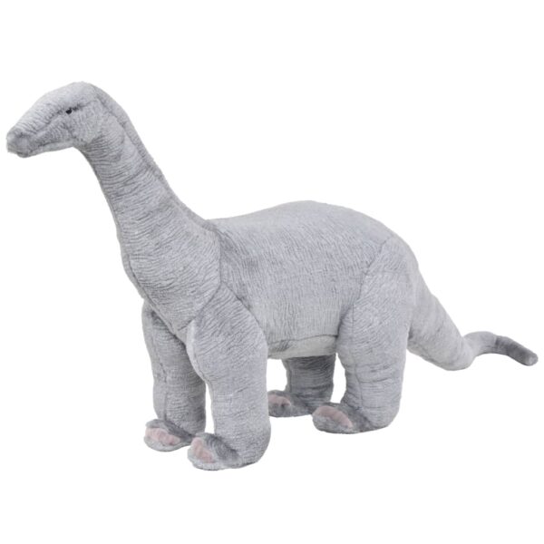 Dinosauro Brachiosaurus In Peluche In Piedi Grigio Xxl