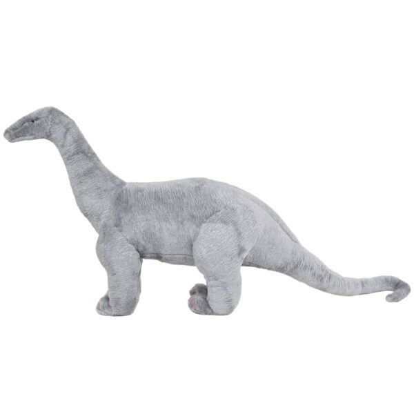 Dinosauro Brachiosaurus In Peluche In Piedi Grigio Xxl - immagine 2