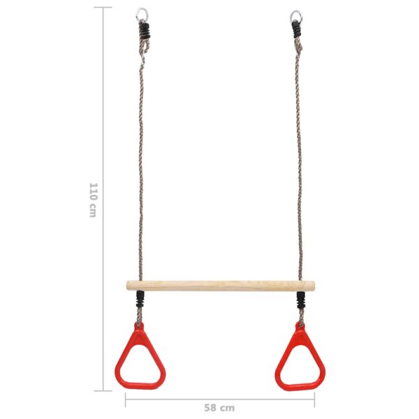 Barra Oscillante A Trapezio Con Anelli - immagine 5