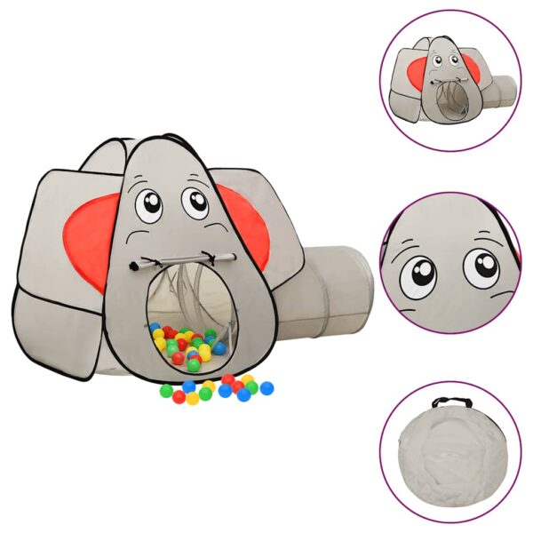 Tenda Da Gioco Per Bambini Elefante Grigio 174x86x101 cm