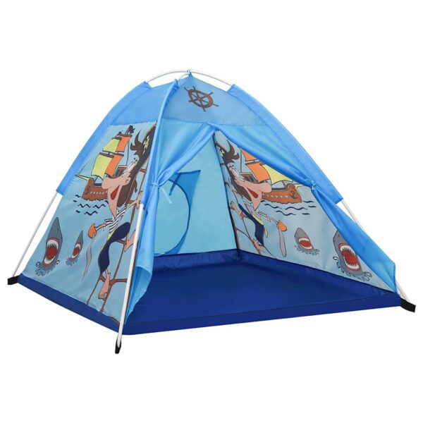 Tenda Da Gioco Per Bambini Blu 120x120x90 cm - immagine 2