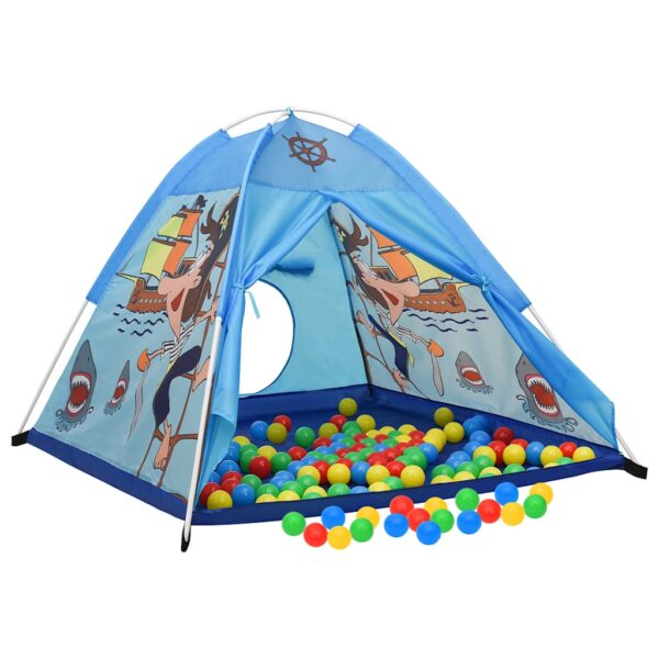 Tenda Da Gioco Per Bambini Blu 120x120x90 cm - immagine 3