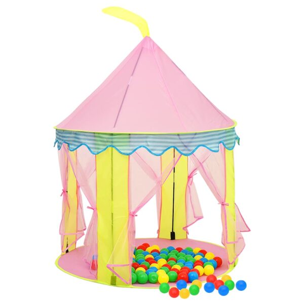 Tenda Da Gioco Per Bambini Rosa 100x100x127 cm - immagine 4