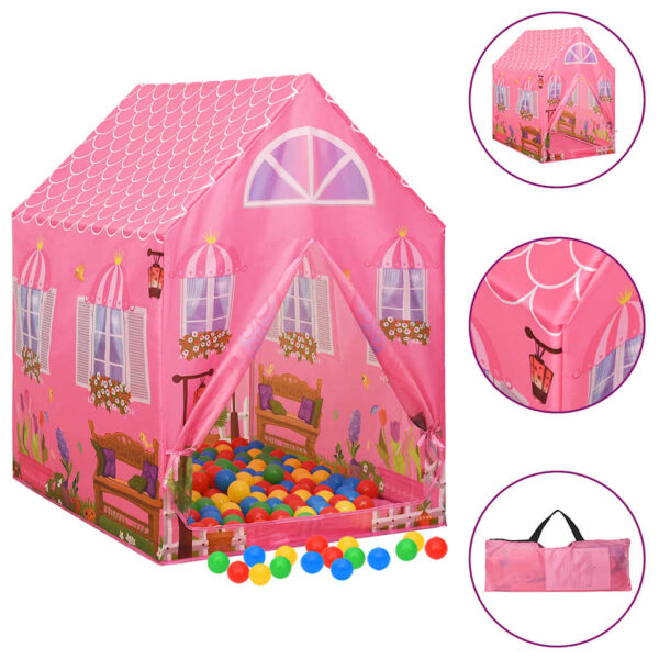 Tenda Da Gioco Per Bambini Rosa 69x94x104 cm