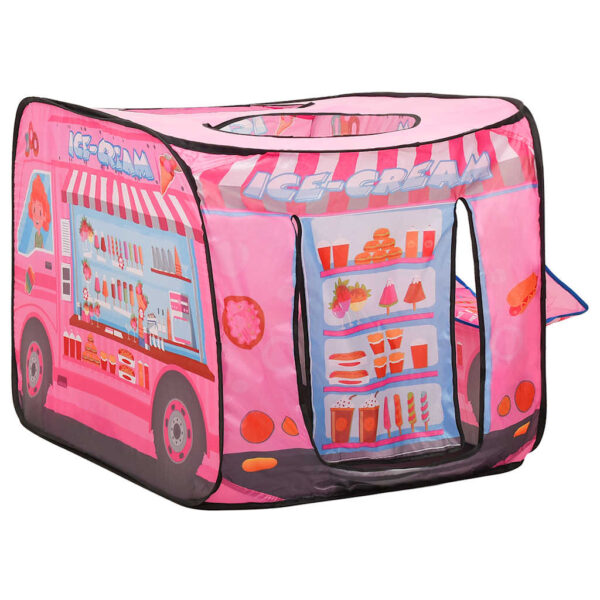 Tenda Da Gioco Per Bambini Rosa 70x112x70 cm - immagine 4