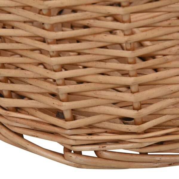 Cesta per Legna con Maniglie 78x54x34cm Salice Naturale - immagine 4