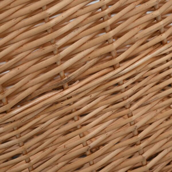 Cesta per Legna con Maniglie 78x54x34cm Salice Naturale - immagine 5