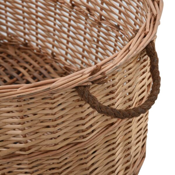 Cesta per Legna con Maniglie 88x57x34cm Salice Naturale - immagine 5