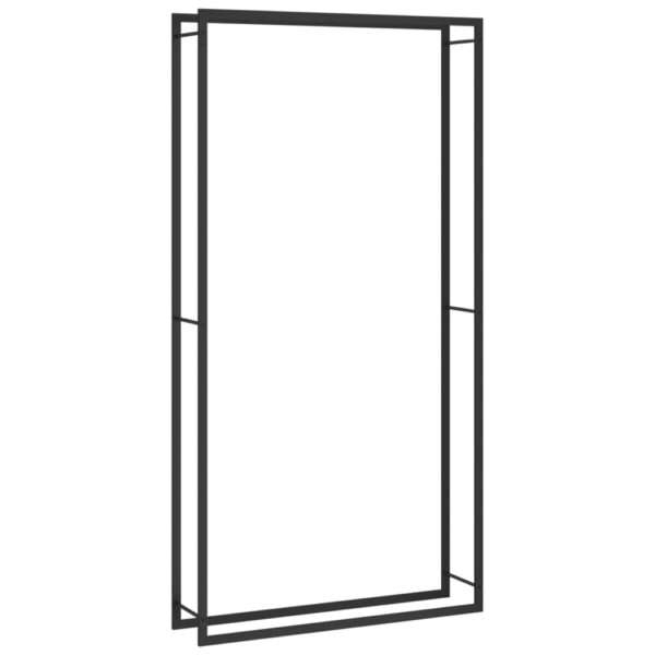 Portalegna Nero Opaco 110x28x214 cm in Acciaio - immagine 2