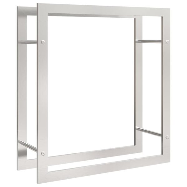 Portalegna 80x28x86 cm in Acciaio Inossidabile - immagine 2