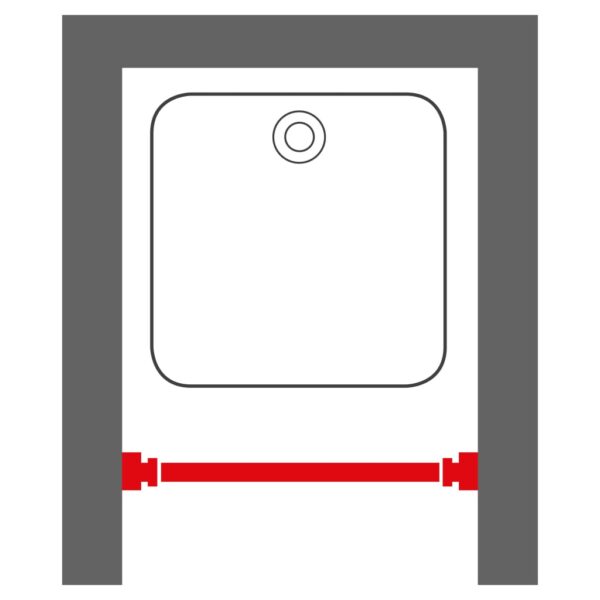 Sealskin ASta Telescopica per Tenda da Doccia 130 cm Grigio Opaco - immagine 4